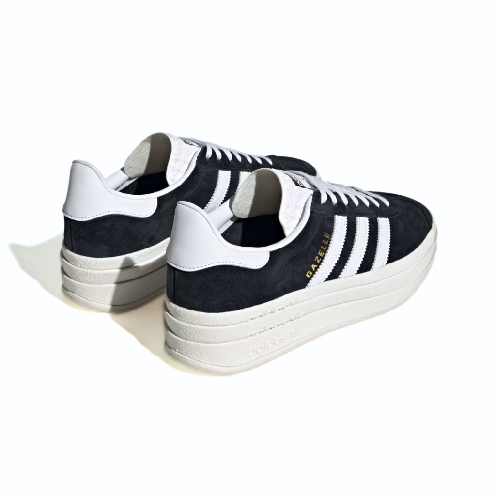 Adidas Gazelle Bold - Black/White - immagine 3