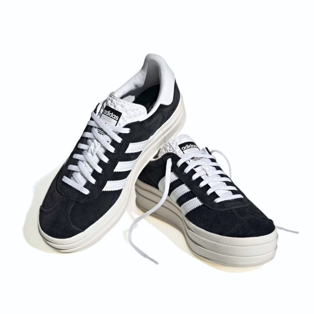 Adidas Gazelle Bold - Black/White - immagine 4