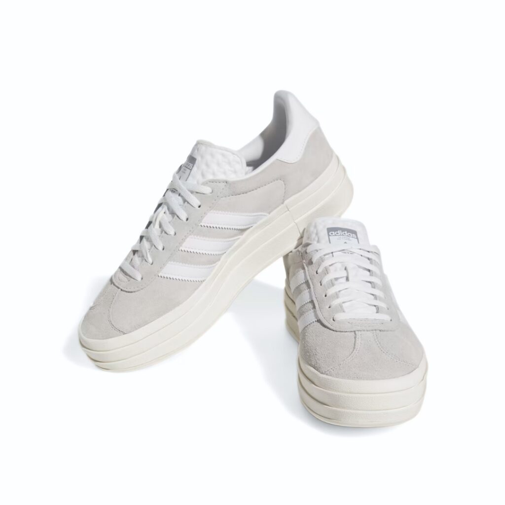 Adidas Gazelle Bold - Grey Two/Core White - immagine 3