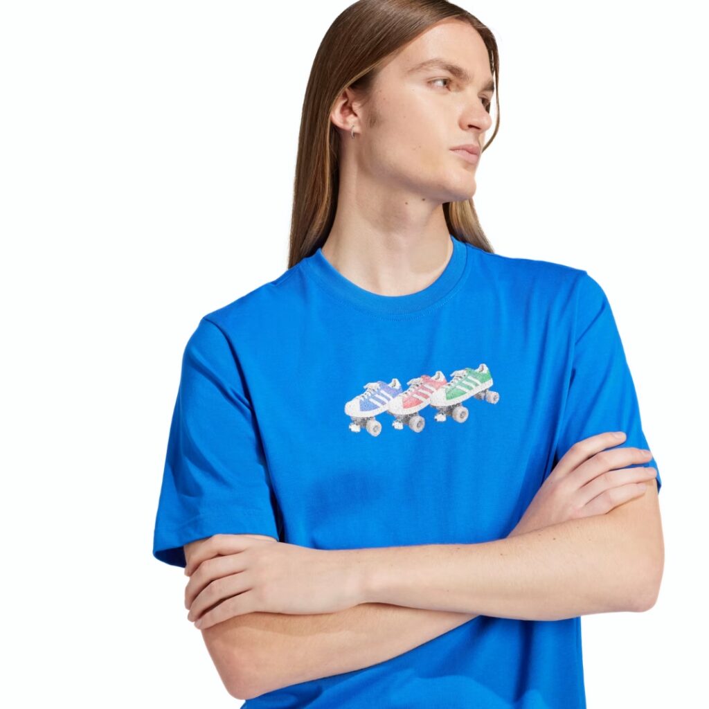 Adidas Originals T-Shirt Roller - Blue - immagine 2