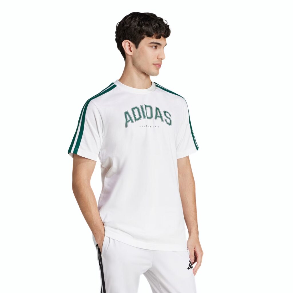 Adidas T-Shirt Collegiate Graphic - White