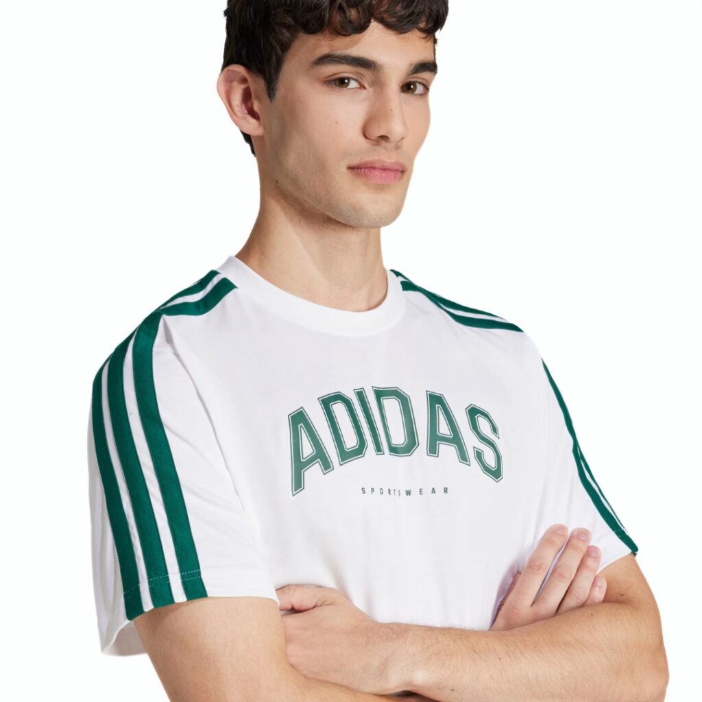 Adidas T-Shirt Collegiate Graphic - White - immagine 4