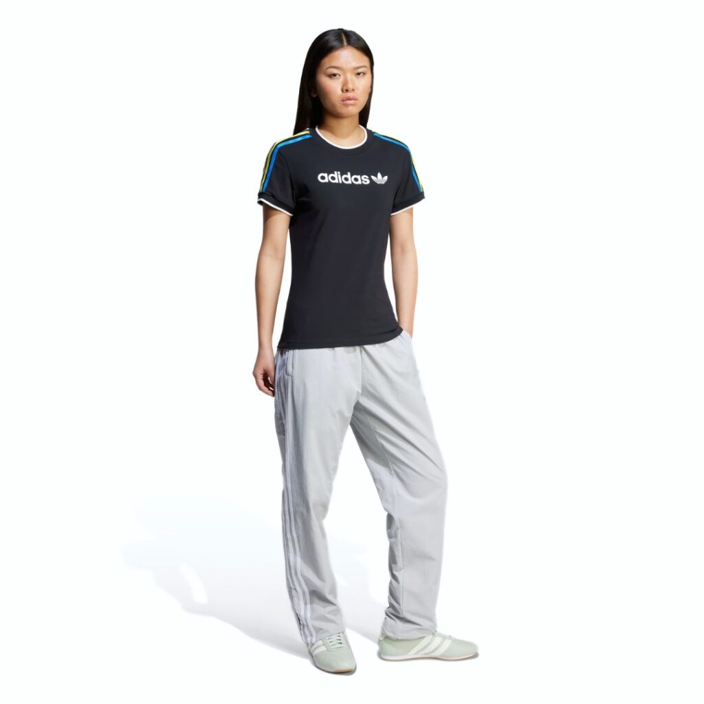 Adidas T-Shirt Linear Logo 3-Stripes - Black - immagine 3