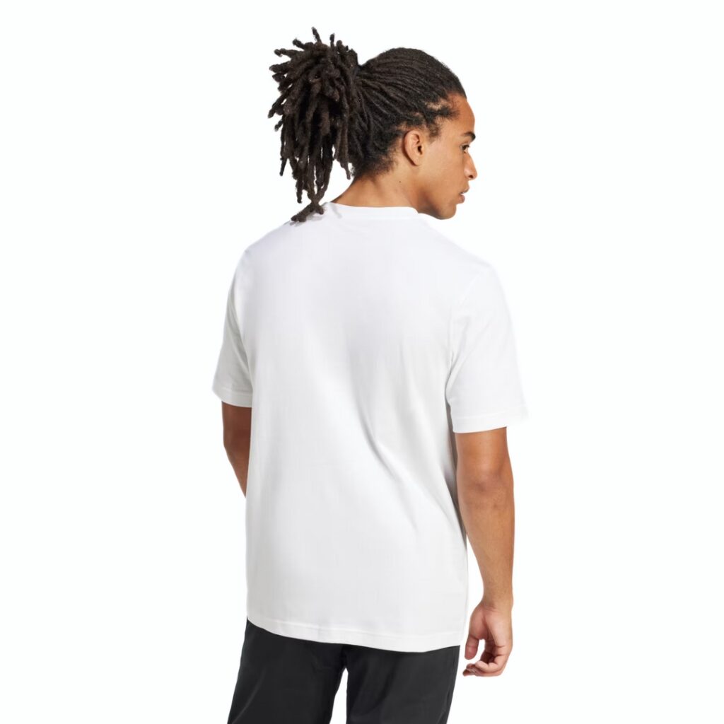 Adidas T-Shirt Lounge Slides Graphic Pocket - White - immagine 5
