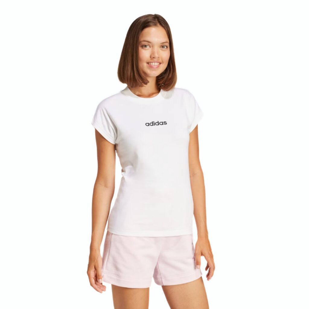 Adidas T-shirt Essentials Linear - White/Black