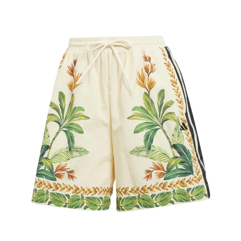 Adidas x Farm Rio Shorts Premium - Cream White/Bold Gold/Semi Flash Green - immagine 6