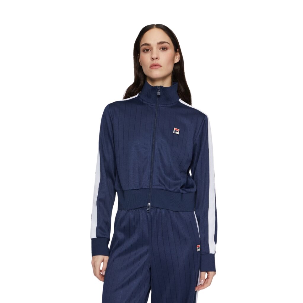 Fila Felpa Cropped Track - Bleu/Iris