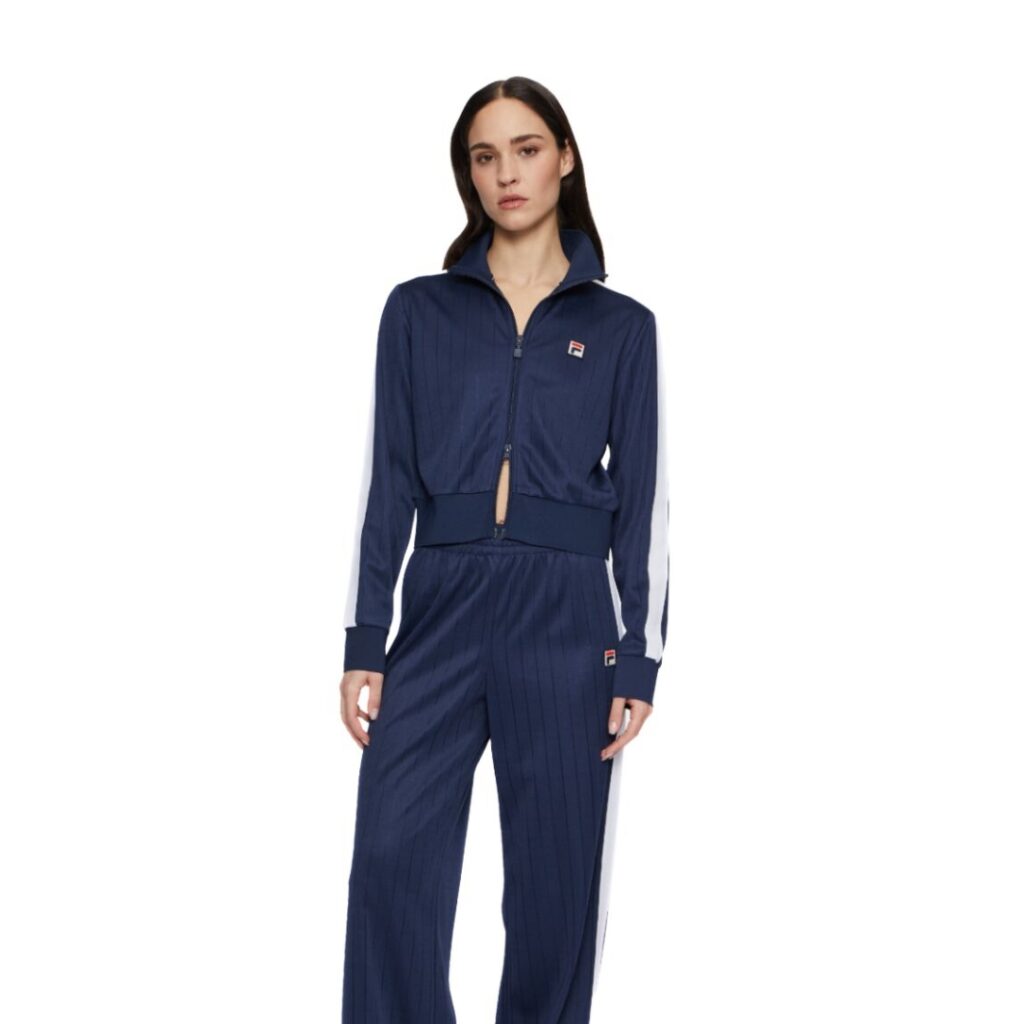 Fila Felpa Cropped Track - Bleu/Iris - immagine 2