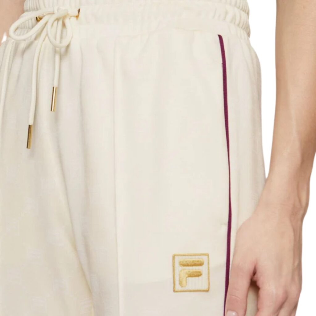 Fila Pantalone Lamim F-Box Monogram - Antique White - immagine 2