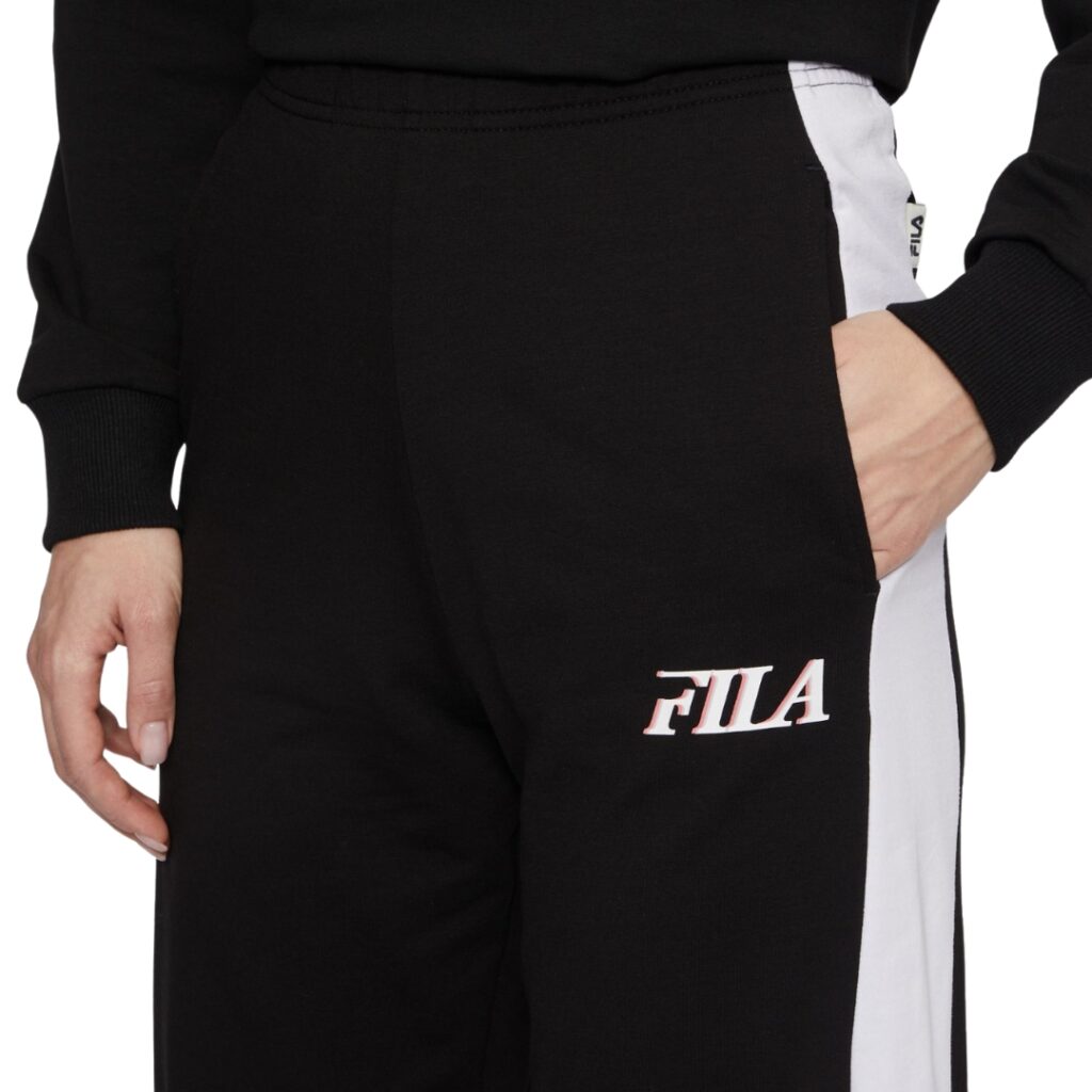 Fila Pantalone Lokeren - Black-Bright White - immagine 3