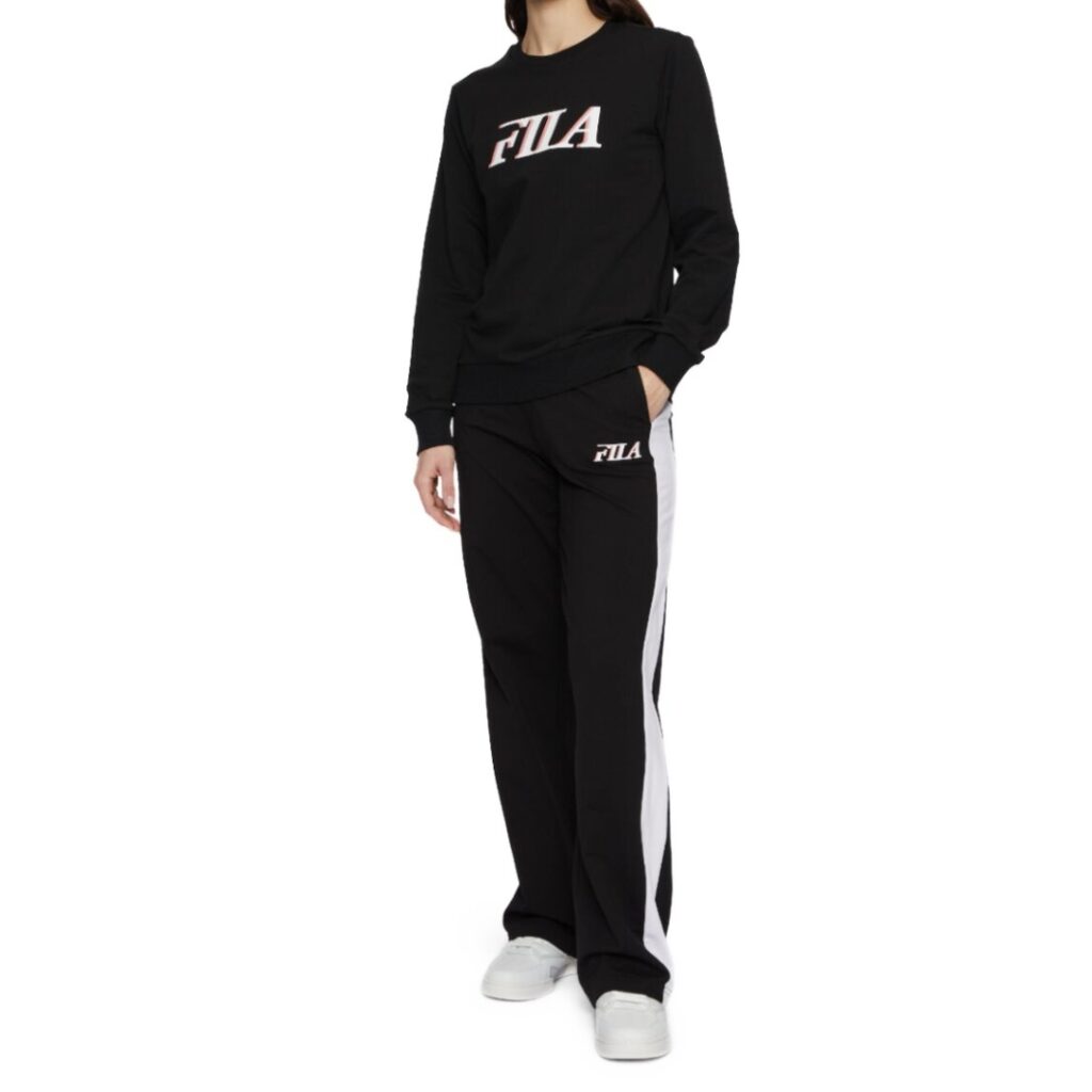 Fila Pantalone Lokeren - Black-Bright White - immagine 2