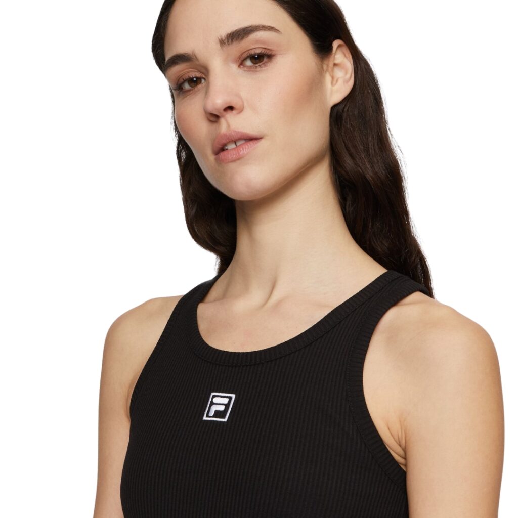 Fila Vestito Linkebeek Rib Dress - Black - immagine 4