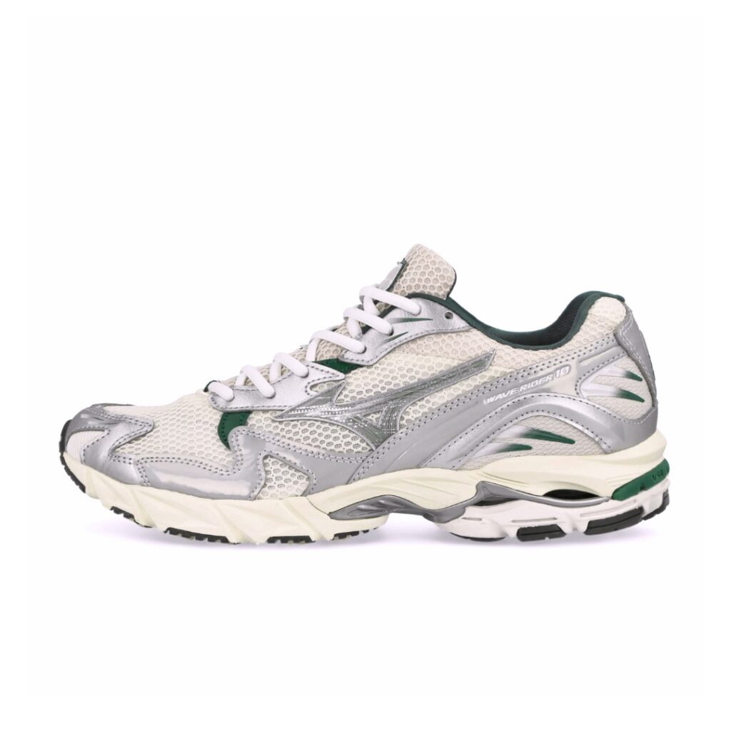 Mizuno Wave Rider 10 - Snow White/Slate/Bistro Green
