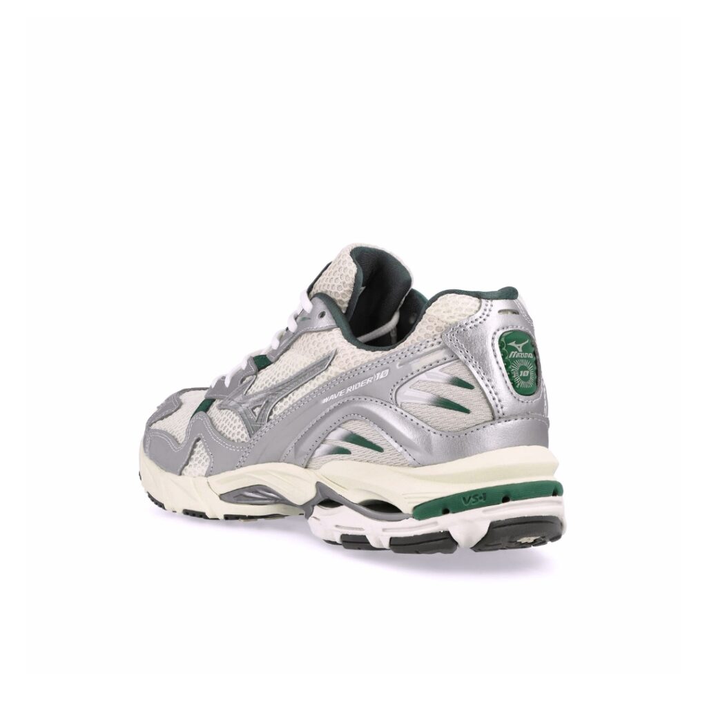 Mizuno Wave Rider 10 - Snow White/Slate/Bistro Green - immagine 3