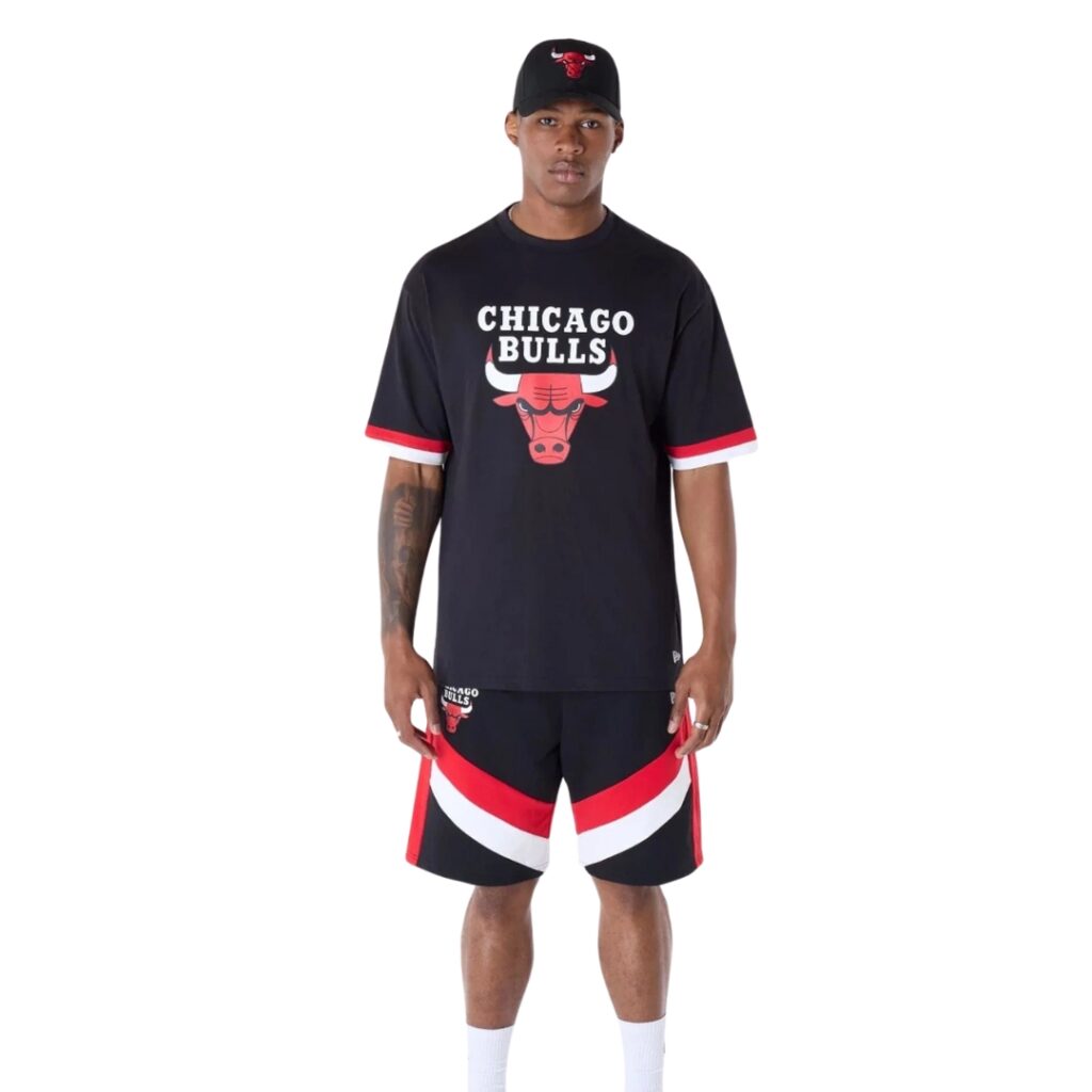 New Era  Shorts Chicago Bulls NBA Panel - Black - immagine 4