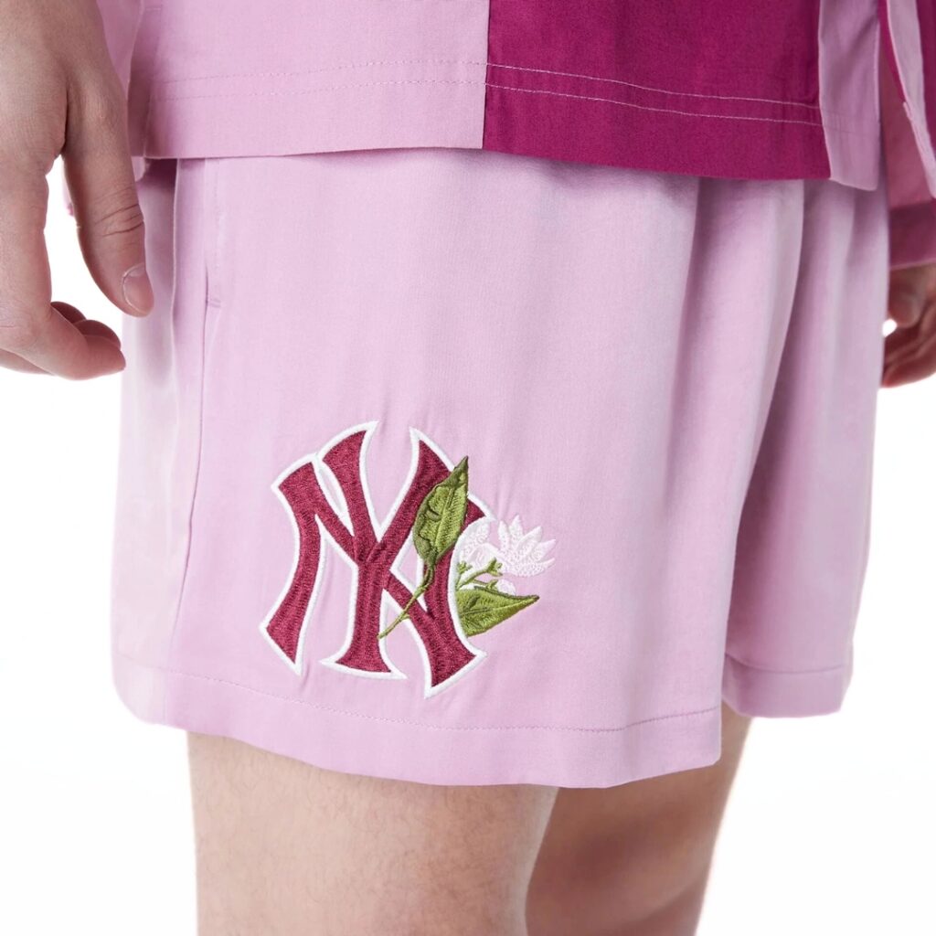 New Era Shorts New York Yankees MLB Woven - Pink - immagine 3
