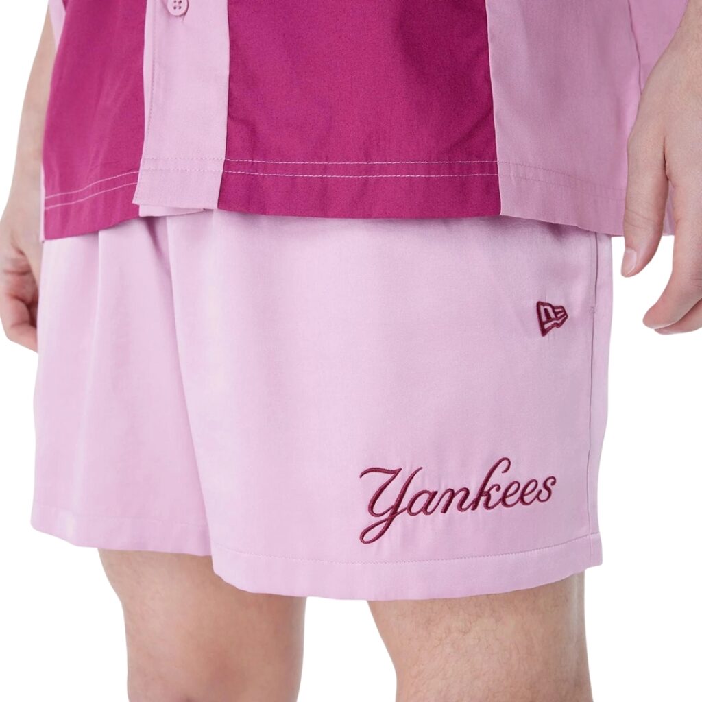 New Era Shorts New York Yankees MLB Woven - Pink - immagine 2