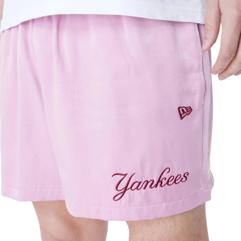 New Era Shorts New York Yankees MLB Woven - Pink - immagine 5