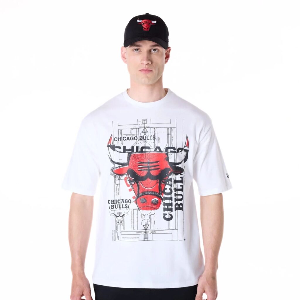 New Era T-Shirt Chicago Bulls NBA Graphic - Bianca