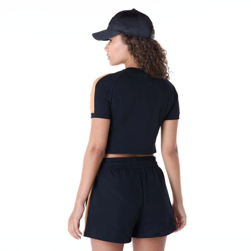 New Era T-Shirt Crop New York Yankees MLB Floral - Black - immagine 5
