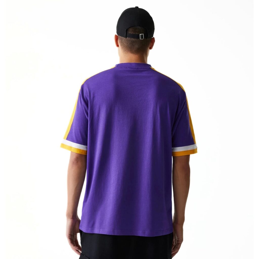 New Era T-Shirt LA Lakers NBA Panel - Viola - immagine 4