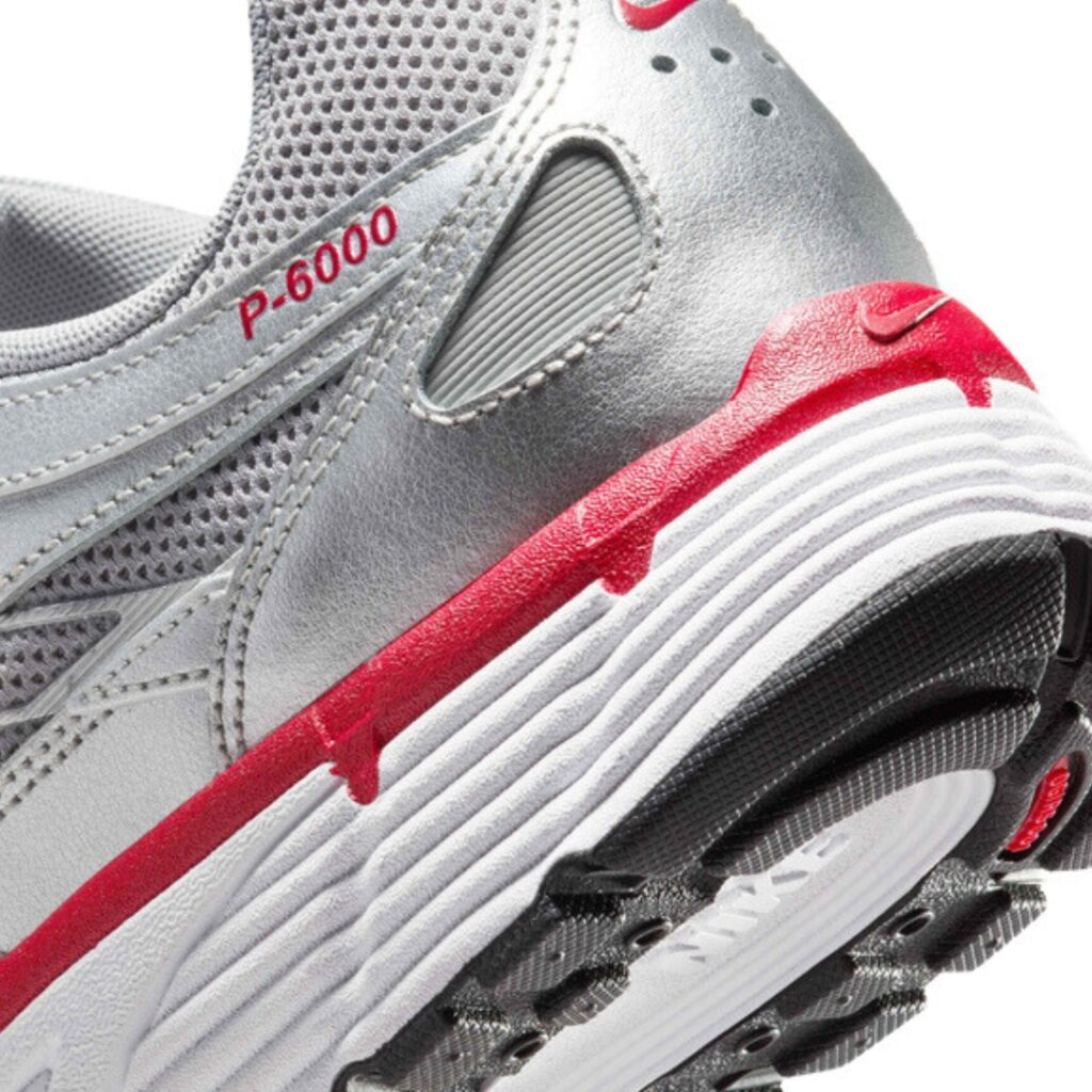 Nike P-6000 - Metallic Silver/Flat Silver/Cool Grey/Gym Red - immagine 4