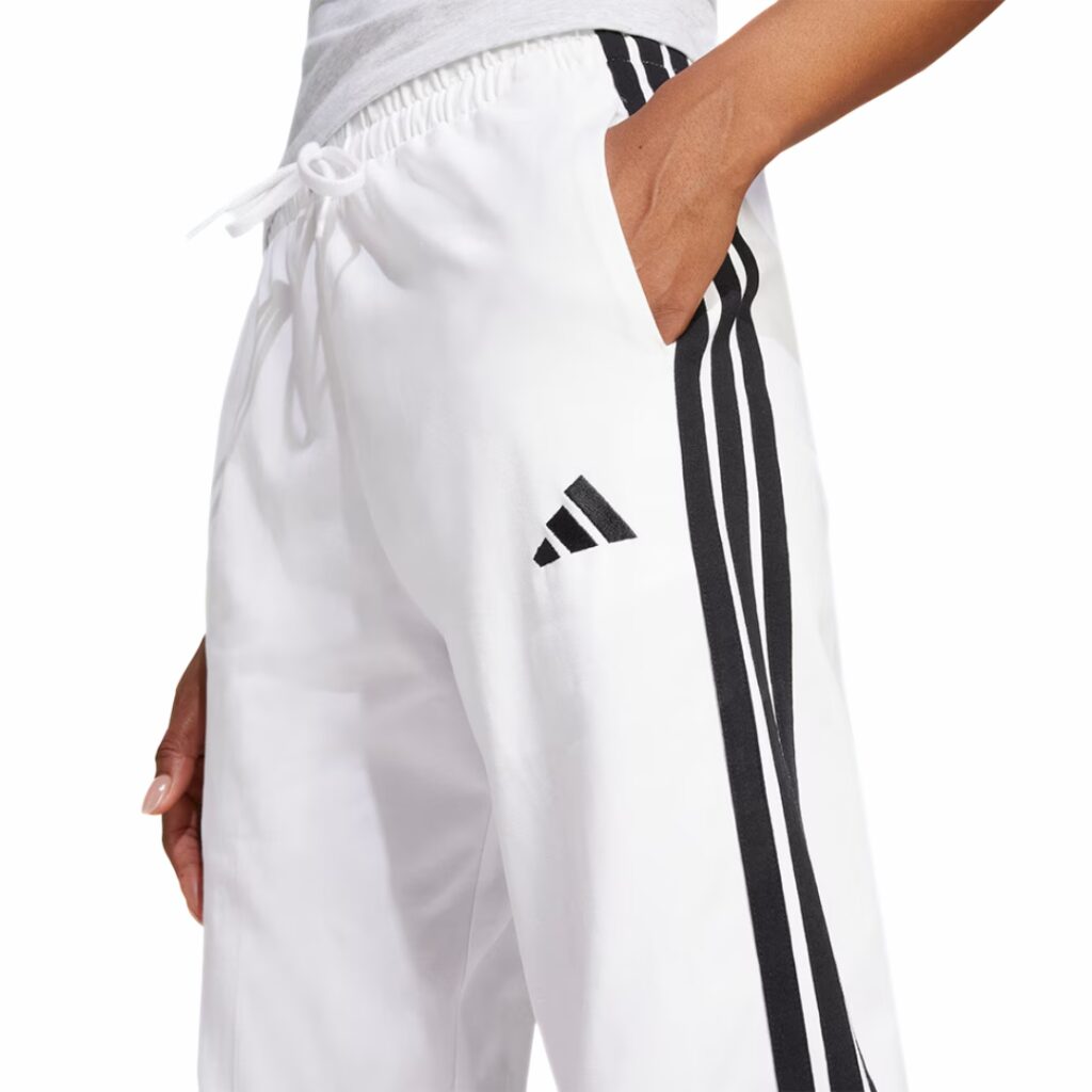Adidas Pantaloni Essentials 3-Stripes - White/Black - immagine 2