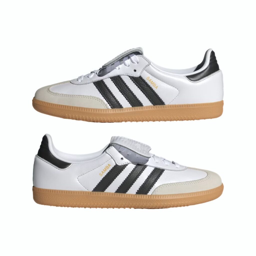Adidas Samba LT - Cloud White/Core Black/Gold Metallic - immagine 3