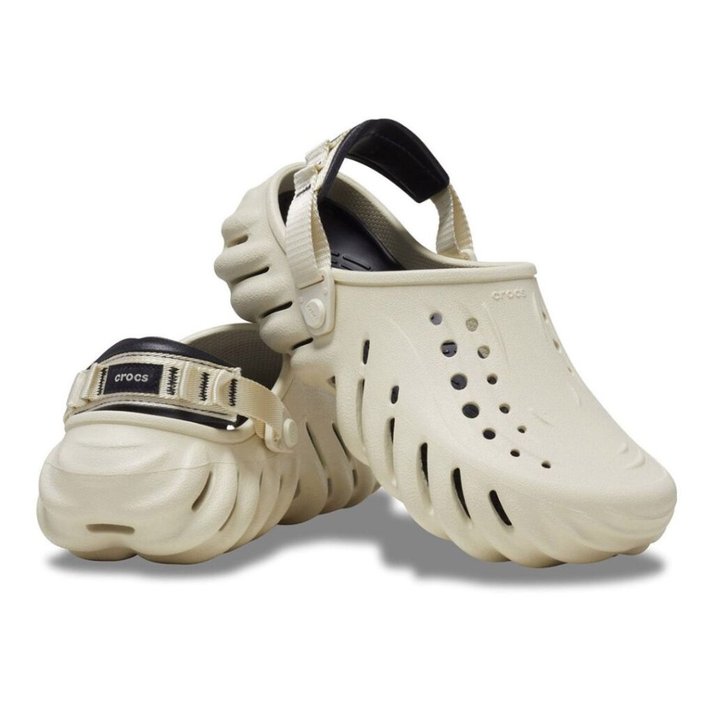 Crocs Echo Clog -  Bone/Black