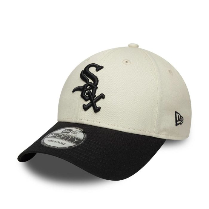 New Era Cappello Chicago White Sox Side Script - Cream/Black