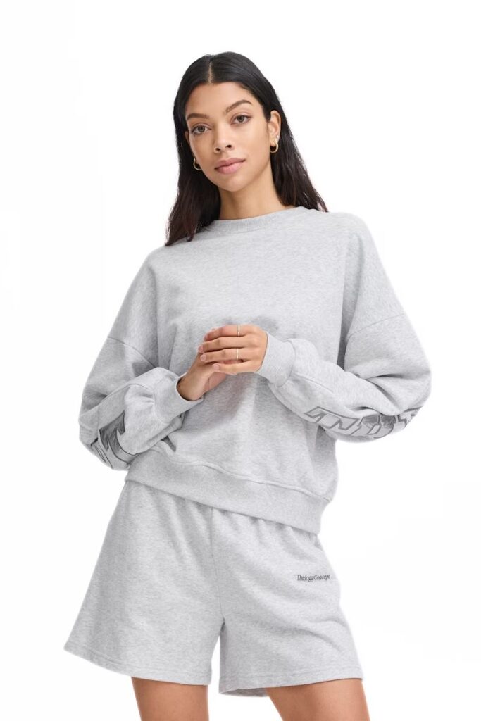 TheJoggConcept JCSAJA Felpa - Light Grey Melange - immagine 2