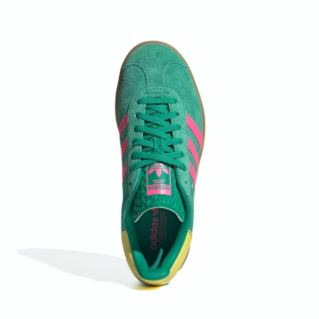 Adidas Gazelle Bold W - Court Green/Lucid Pink/Pure Sulfur - immagine 4