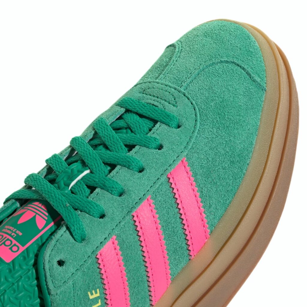 Adidas Gazelle Bold W - Court Green/Lucid Pink/Pure Sulfur - immagine 5