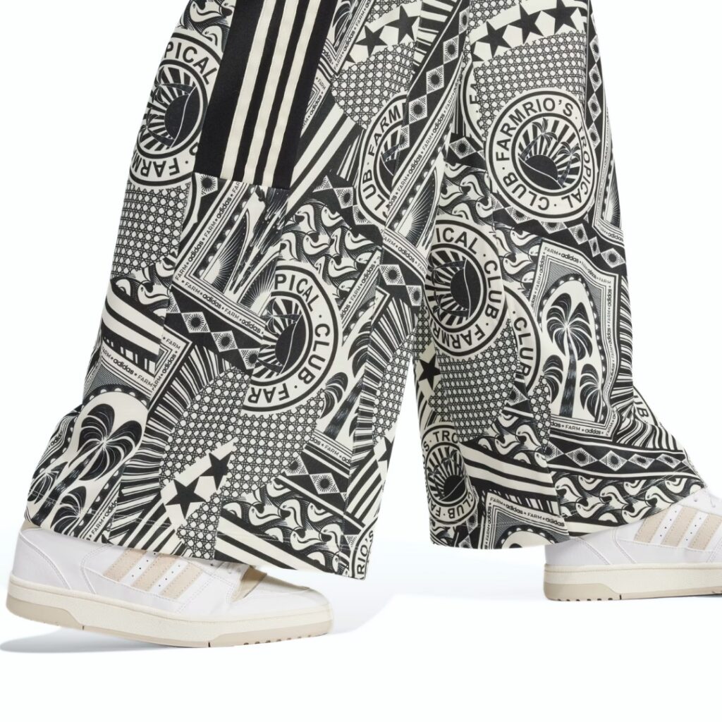 Adidas X Farm Rio Pantaloni - Cream White/Black - immagine 4