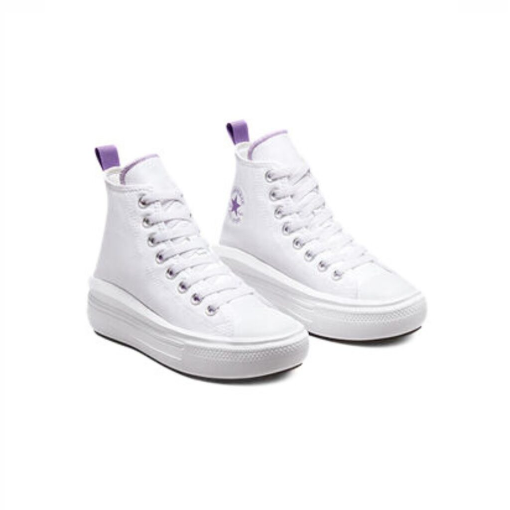 Converse Chuck Taylor All Star Move J - White/Pixel Purple - immagine 4