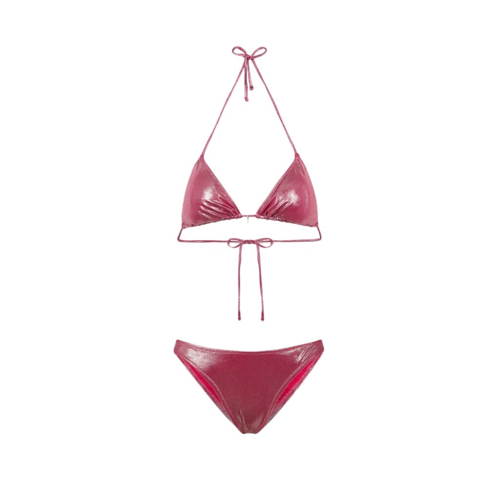 F**K  Bikini Donna Triangolo con Slip Americano Fisso - Fuchsia - immagine 4
