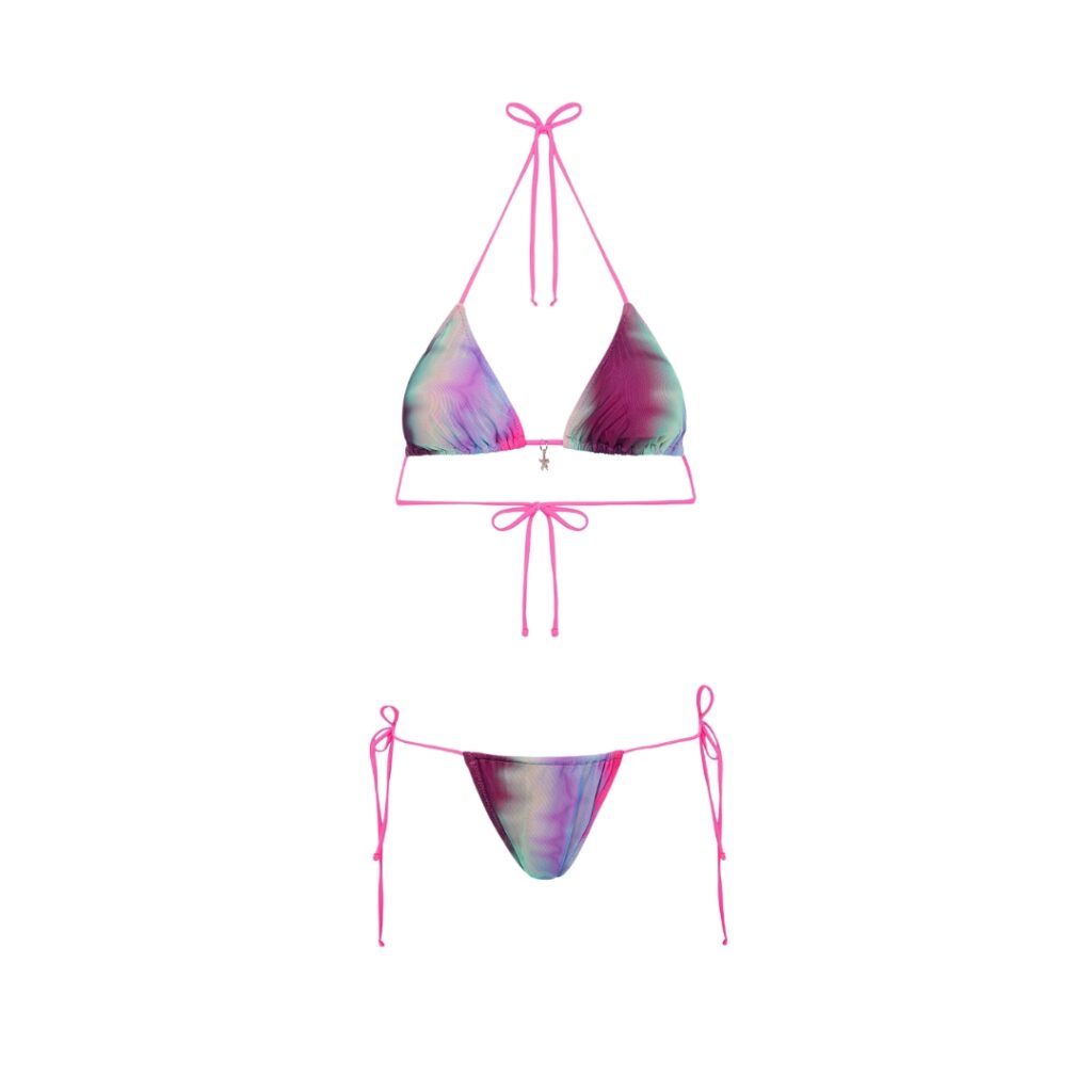 F**K Bikini Donna Triangolo con Slip Regolabile Fantasia - Multicolor - immagine 4