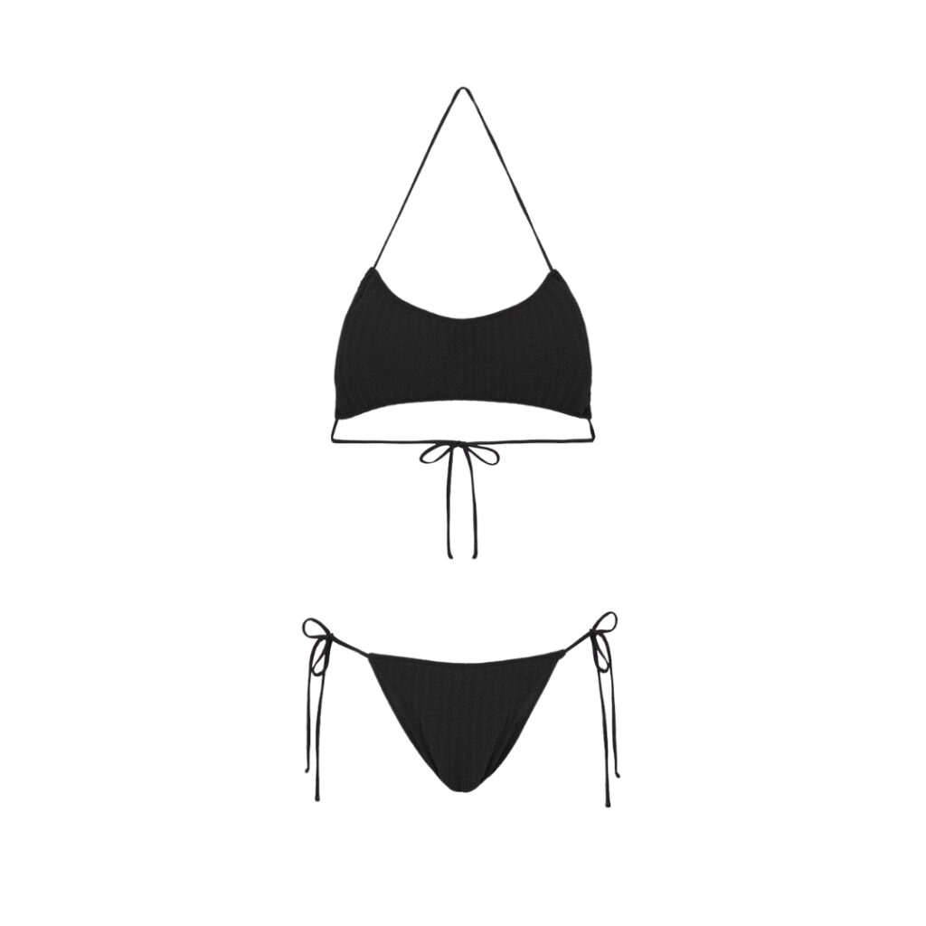 F**KBikini Donna Fascia con Slip Regolabile - Black - immagine 4