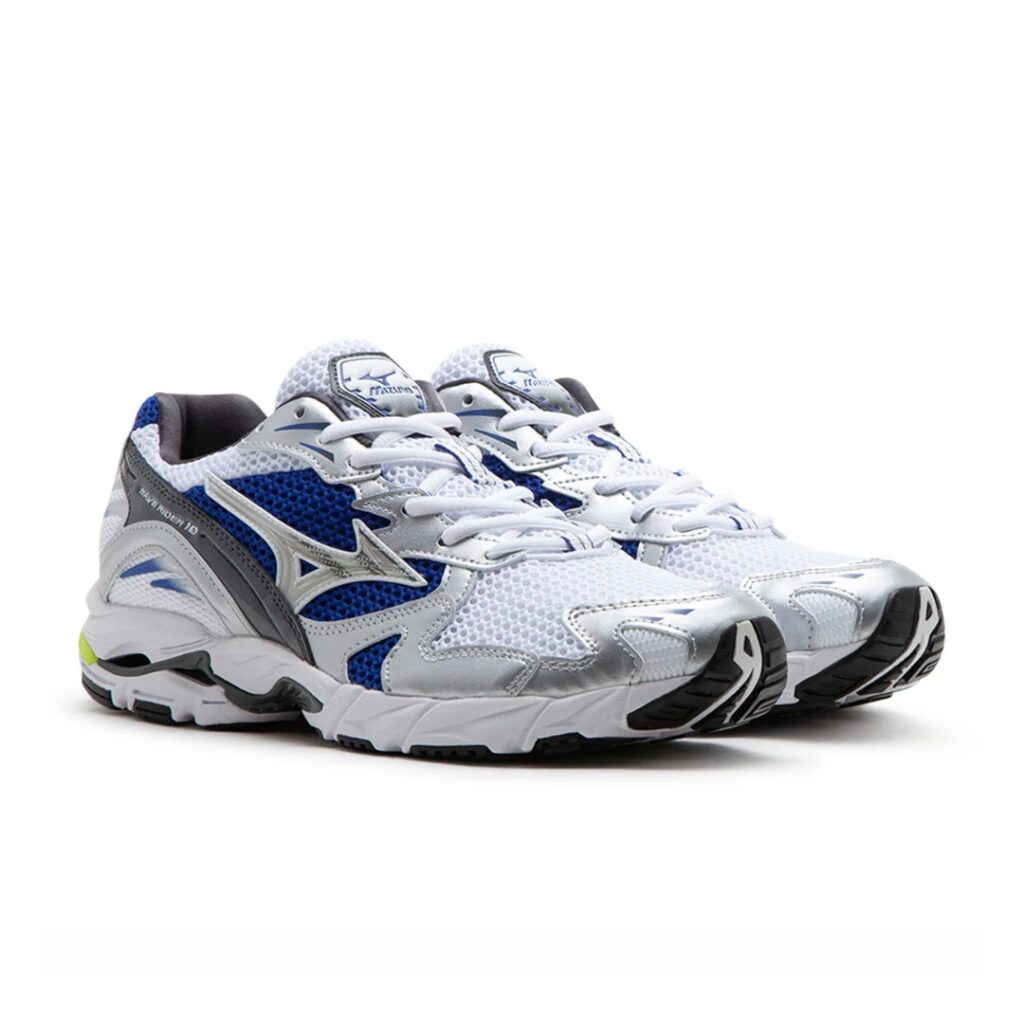 Mizuno Wave Rider 10 - White/Silver/Blue