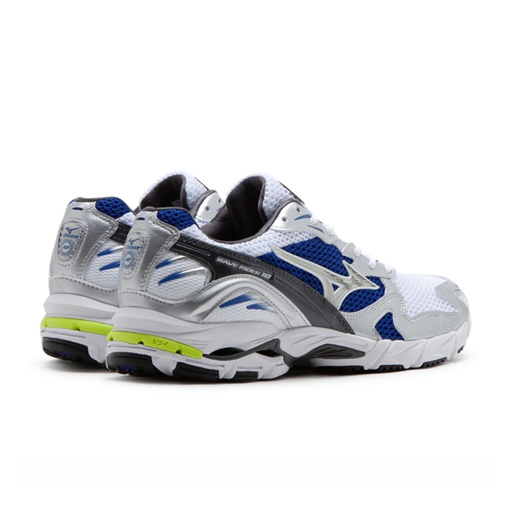 Mizuno Wave Rider 10 - White/Silver/Blue - immagine 3