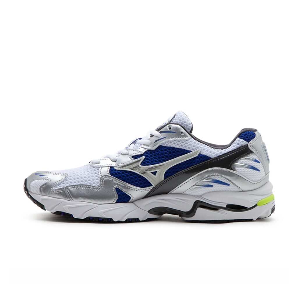Mizuno Wave Rider 10 - White/Silver/Blue - immagine 4