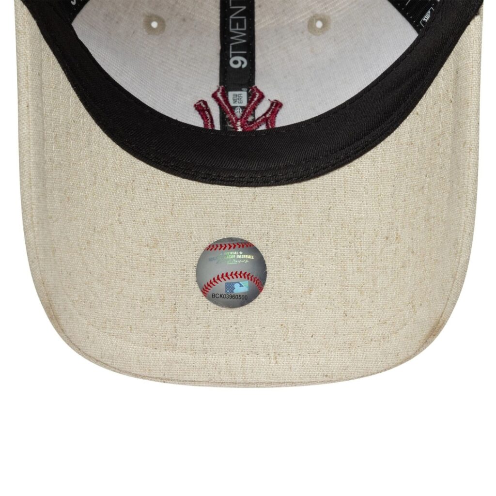 New Era Cappello New York Yankees Linen - Beige/Bordeaux - immagine 4