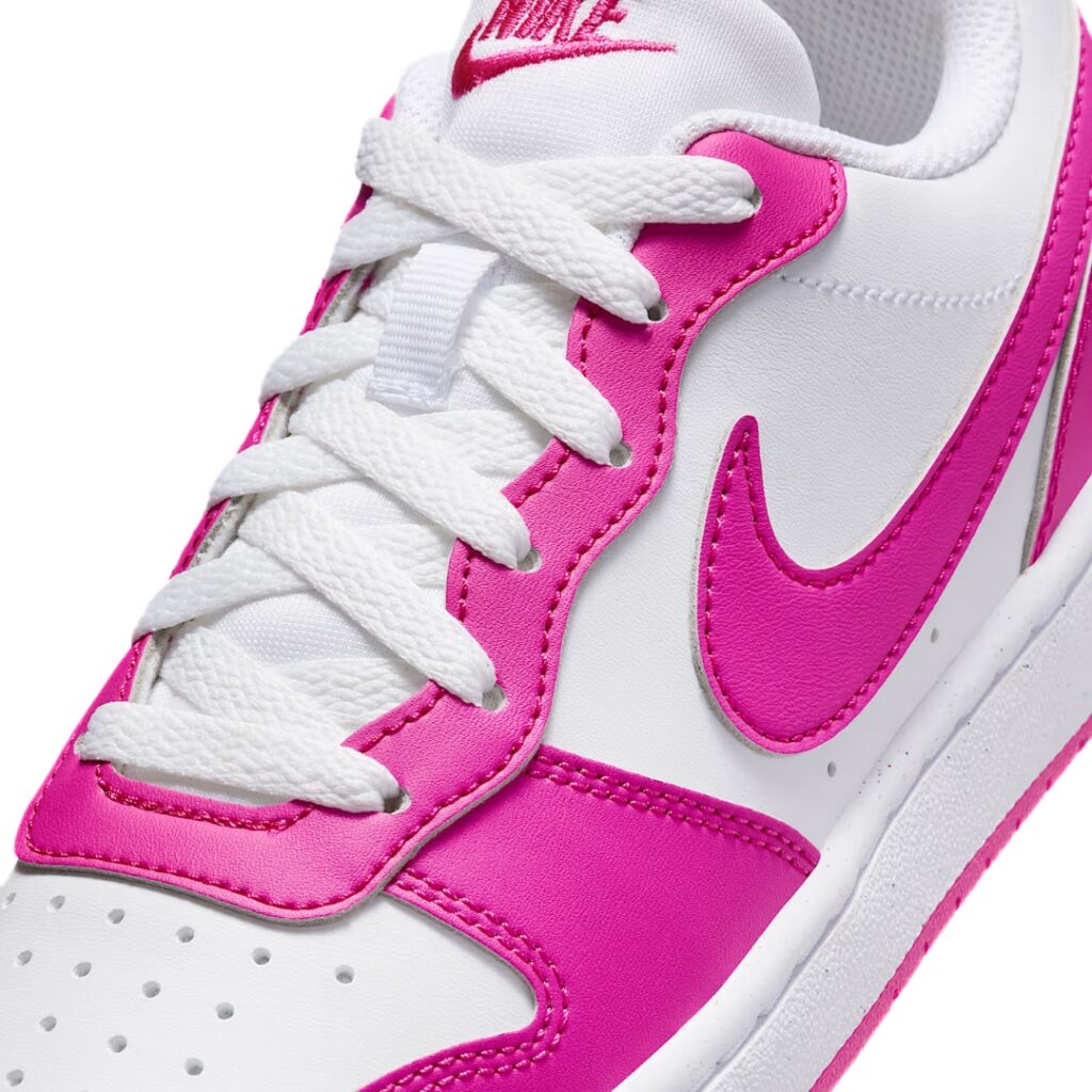 Nike Court Borough Low Recraft - White/Laser Fuchsia - immagine 3
