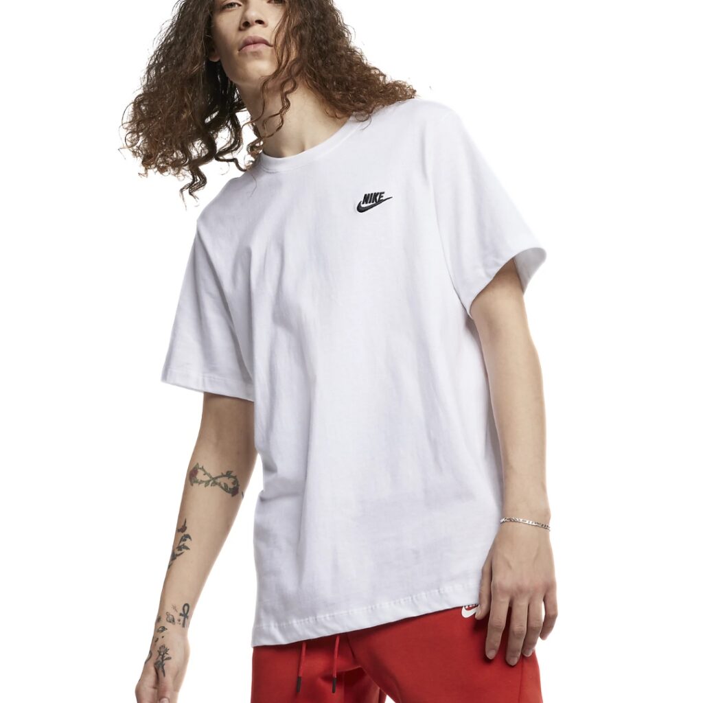 Nike Sportswear Club T-Shirt - White/Black