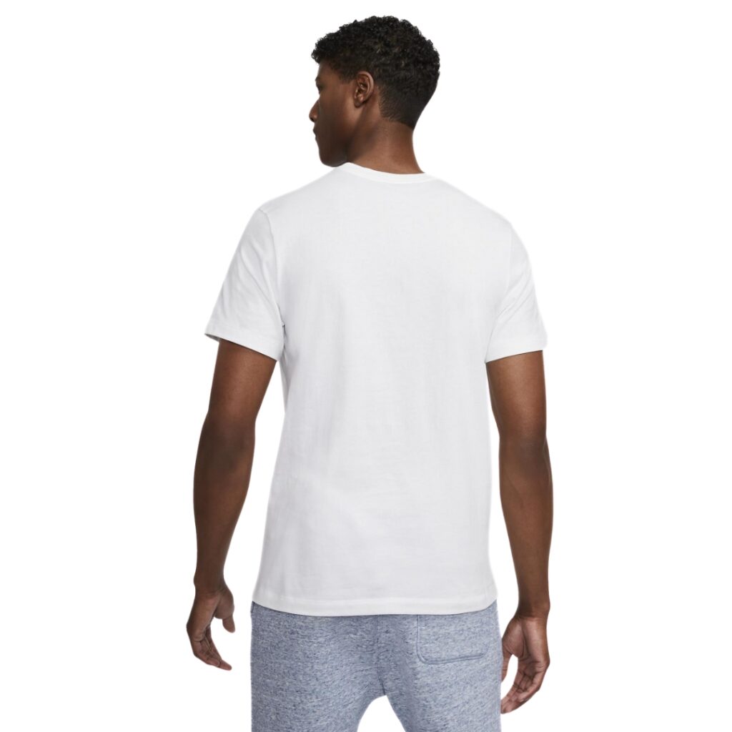 Nike Sportswear Club T-Shirt - White/Gym Red - immagine 3