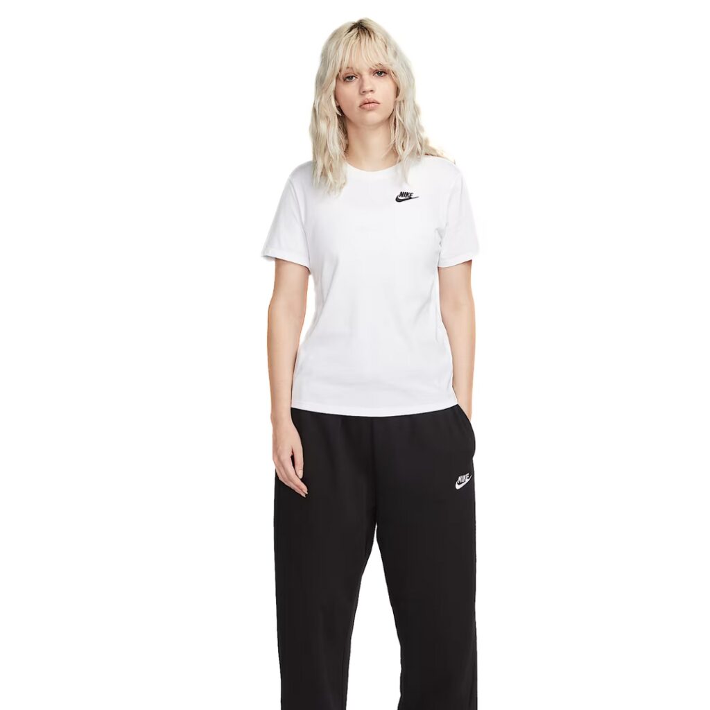 Nike Sportswear Club T-shirt - White/Black - immagine 2