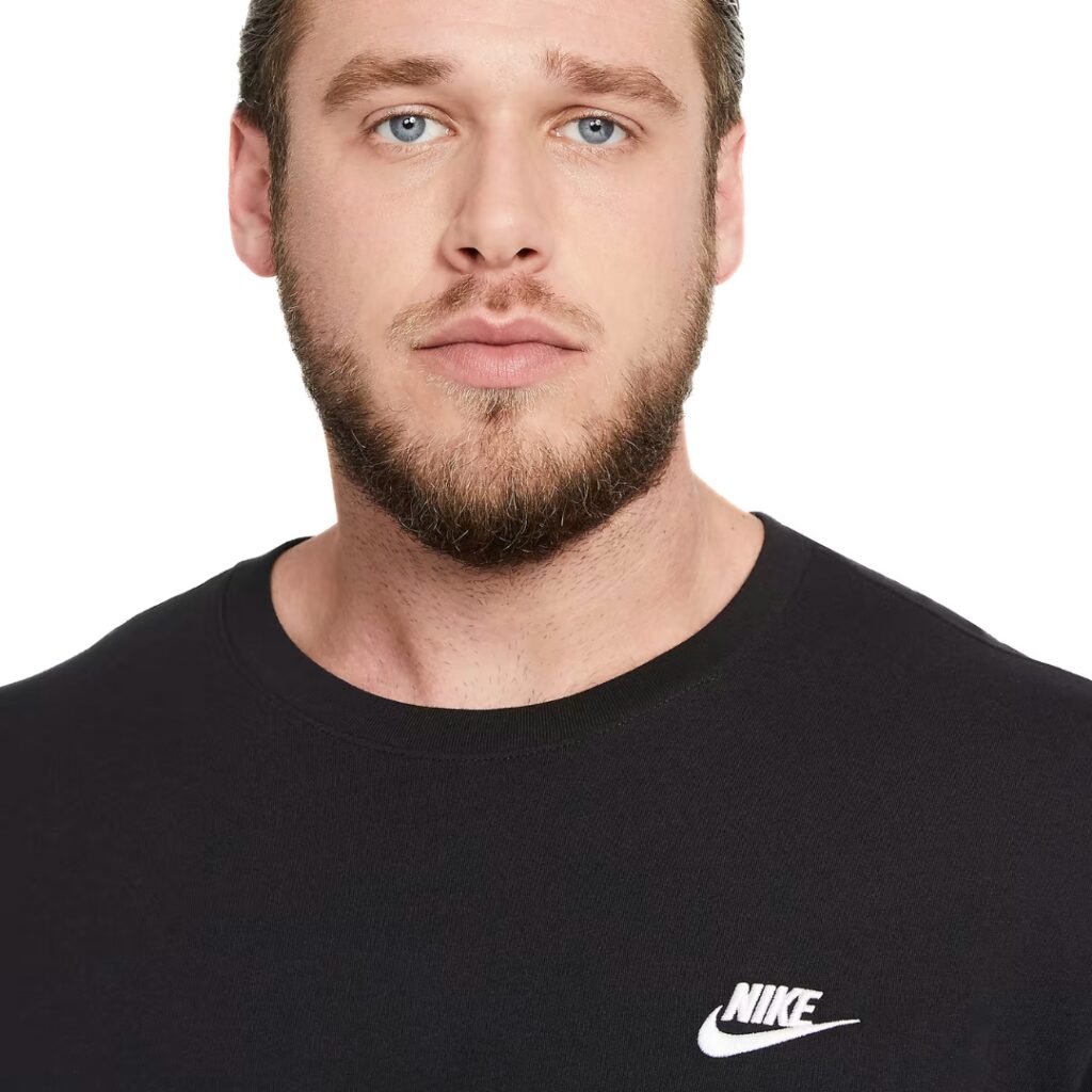Nike T-shirt Sportwear Club - Black/White - immagine 4