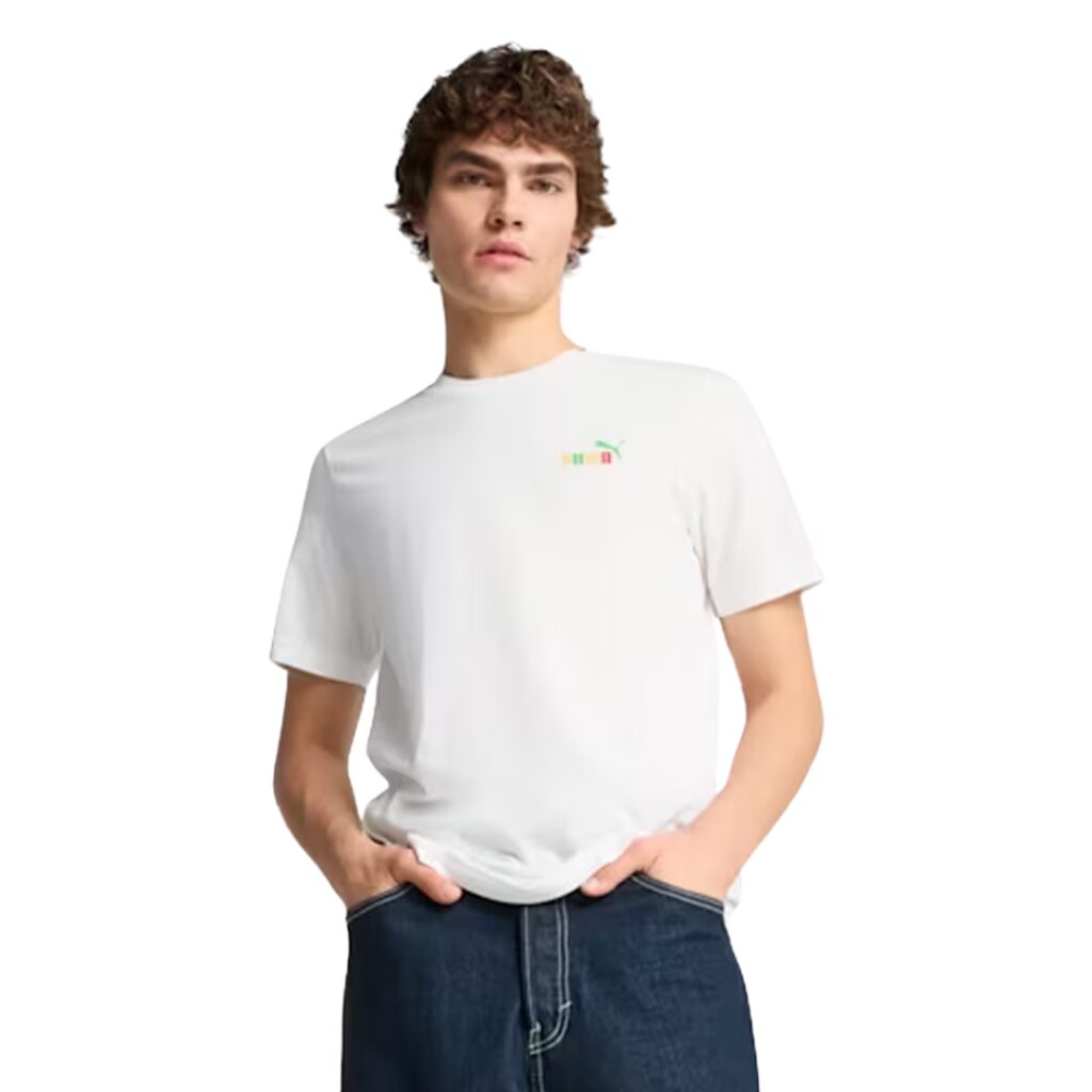 Puma T-shirt Grafica Sul Retro - White - immagine 2