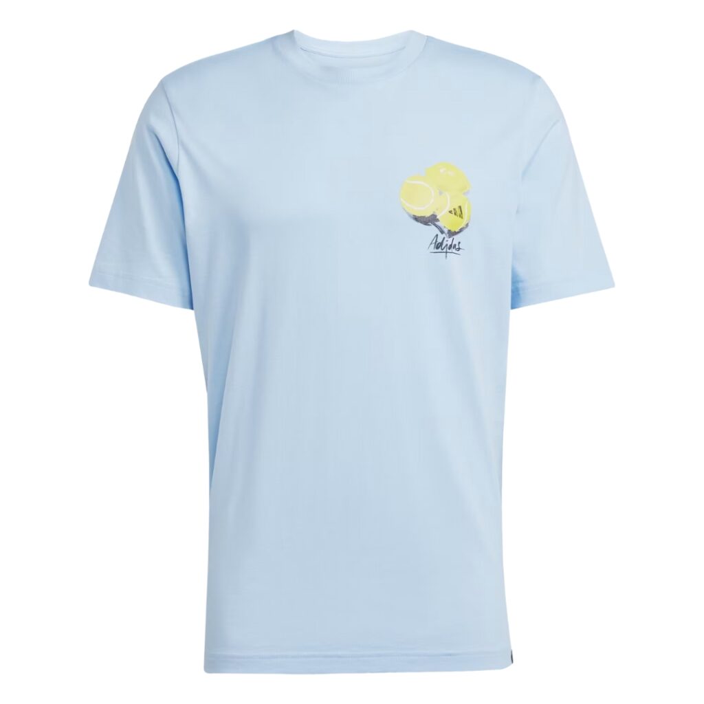 Adidas T-Shirt Grafica Lounge Still Life Lemons - Glow Blue - immagine 6