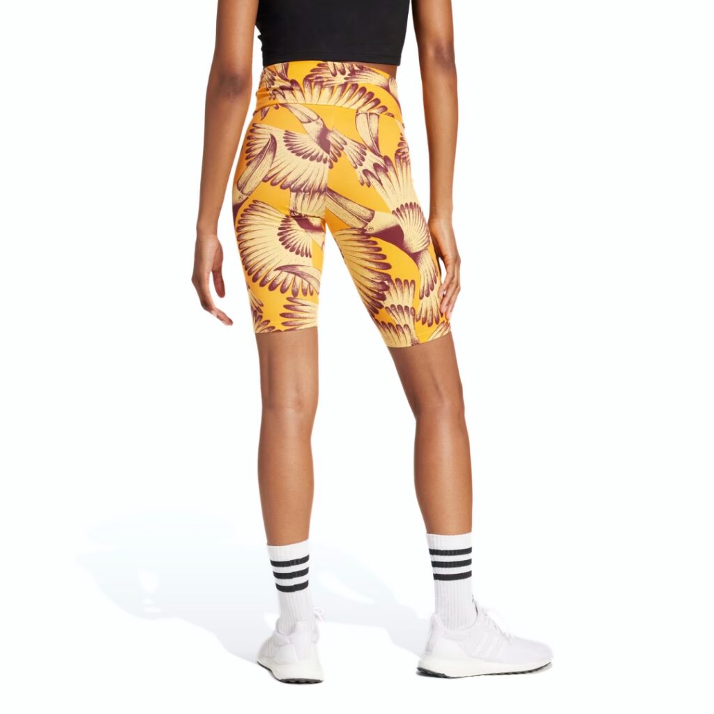 Adidas x Farm Rio Bike Short - Semi Spark/Bright Orange/Shadow Red - immagine 3